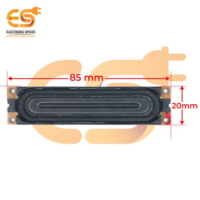 6Ω (ohm) 10W Rectangle Shape LED TV Bass Internal Speaker Part (85mm x 20mm)